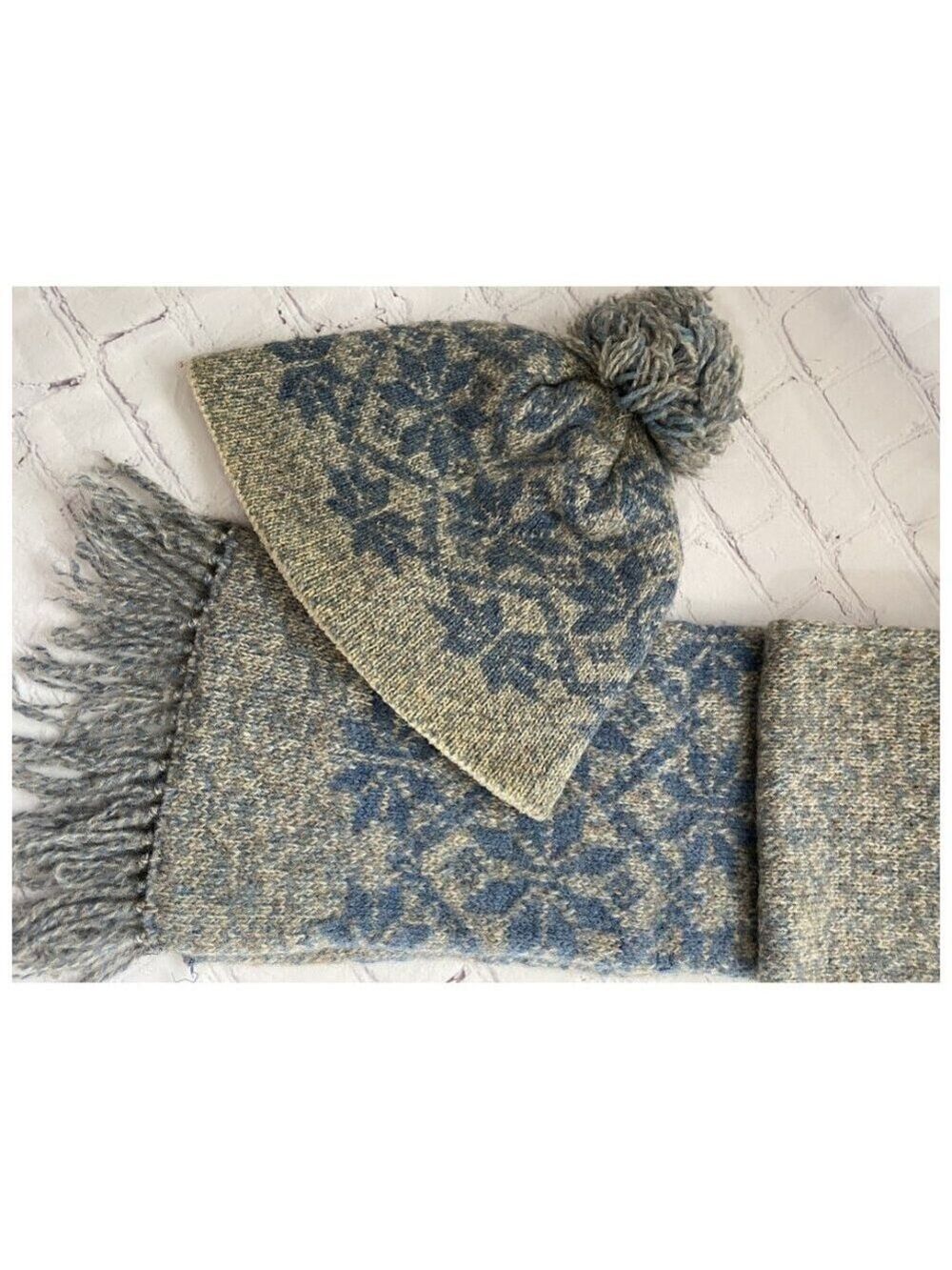 Wool Hat & Scarf Made in The USA Vintage